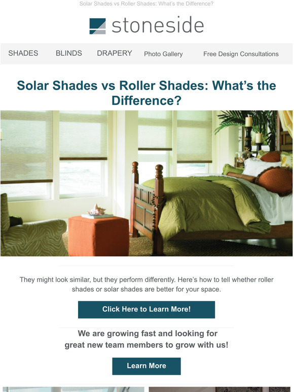 Stoneside Blinds & Shades Your Weekly Design Newsletter Solar Shades