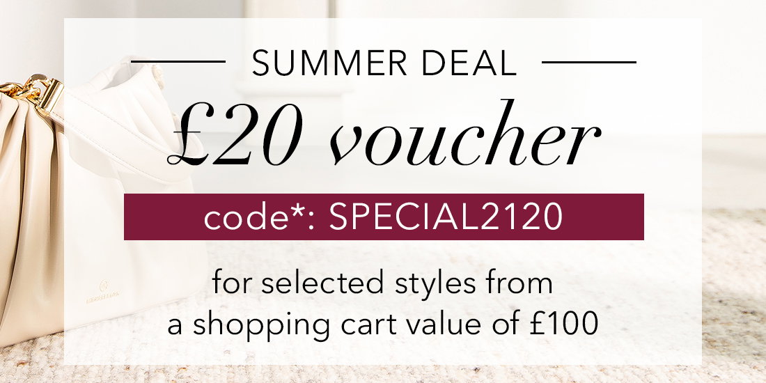 SUMMER DEAL £20 voucher on selected styles - code* SPECIAL2120
