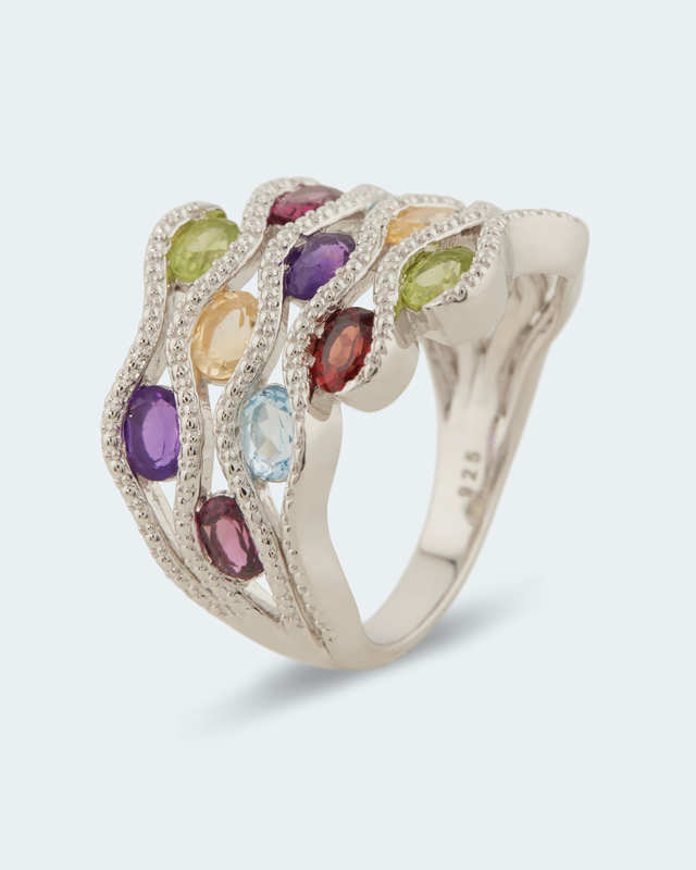 Ring mit Multi-Edelsteinen