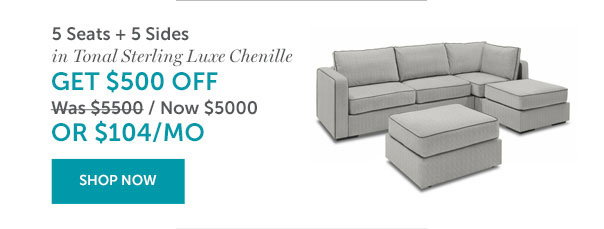 5 Seats + 5 Sides | $104 Per Month | SHOP NOW >>