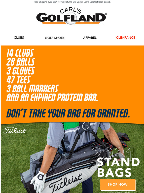 Top Selling Golf Bags from Titleist, TaylorMade, Nike & More Milled