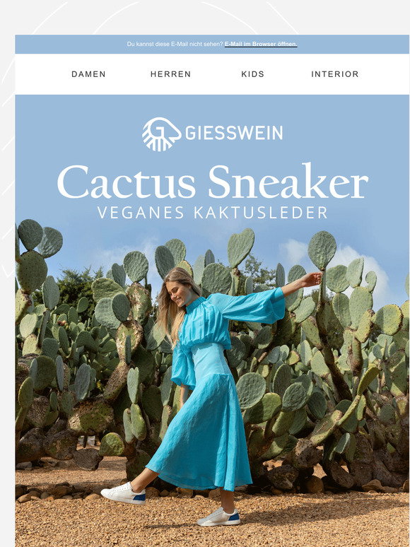 Giesswein: NEU: Sneaker Innovation aus Kaktusleder | Milled