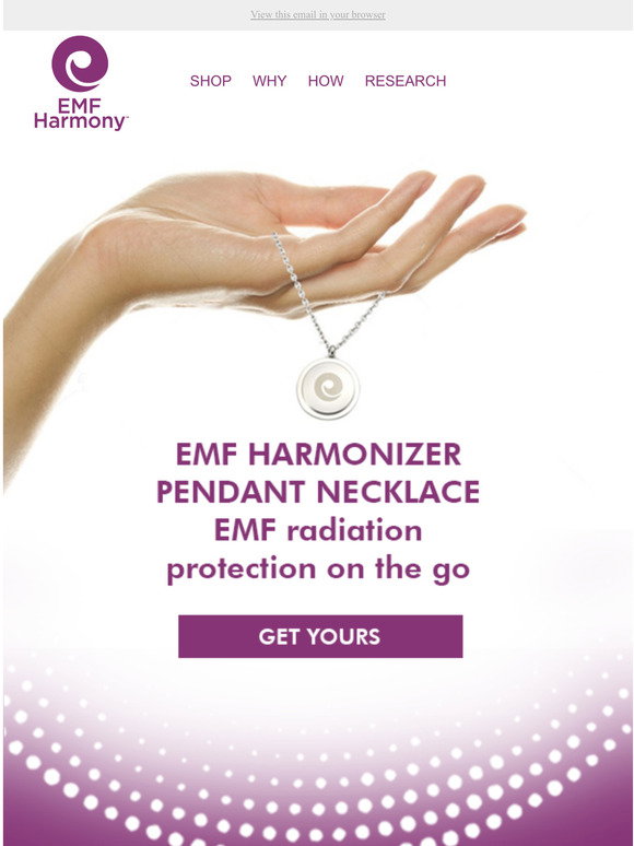 EMF Harmony: Pendant necklace imbued 