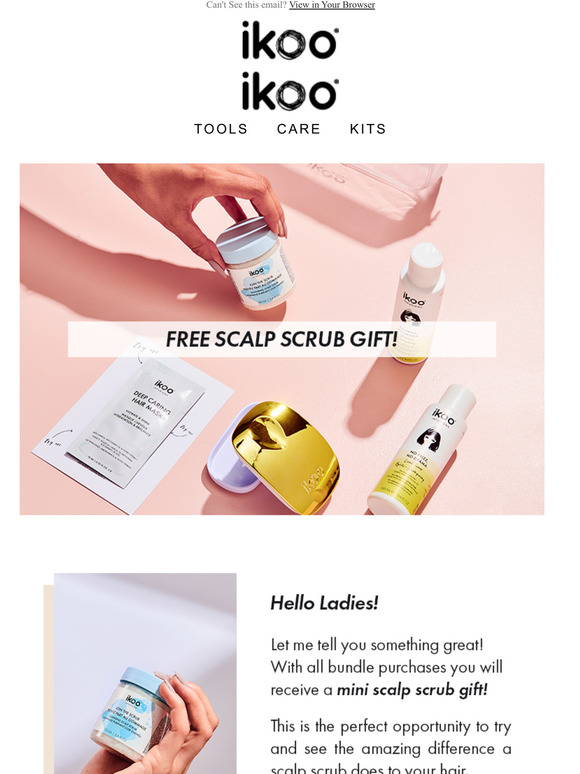 Free scalp scrub gift!