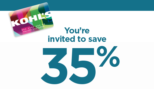 Kohl's: Get a Kohl's Card and save 35% on all your back-to-school needs.