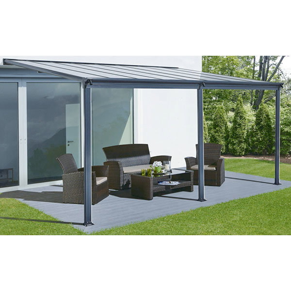 HC Home & Living Terrassenüberdachung 495 x 303 x 258 cm - Anthrazit