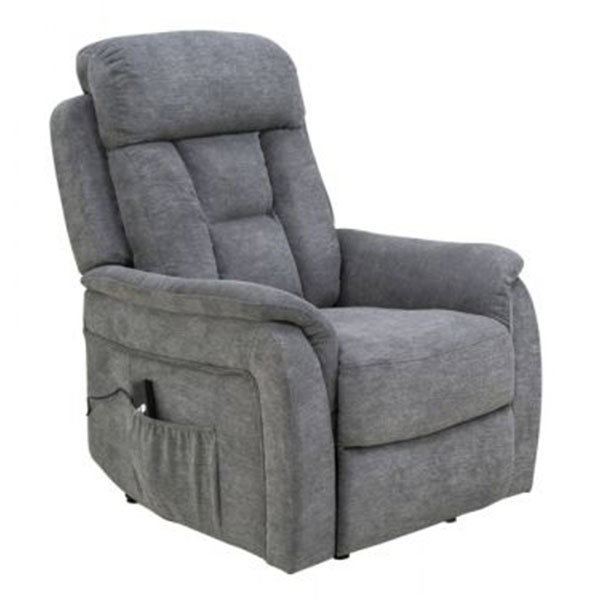 FEMO TV-Sessel FM-513L - Velourstoff Hellgrau
