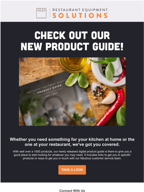 Restaurant Equipment Solutions New Digital Product Guide Just Released