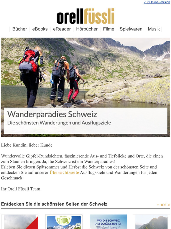 Erwandern Sie die schnsten Orte der Schweiz