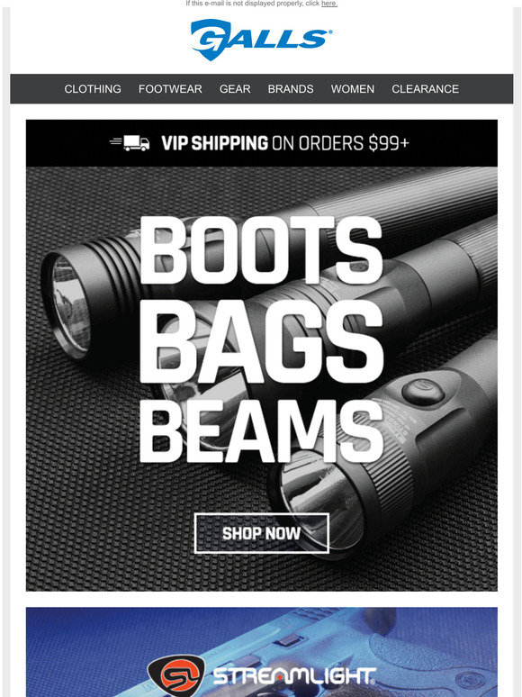 Galls Boots, Bags & Beams Savings Milled