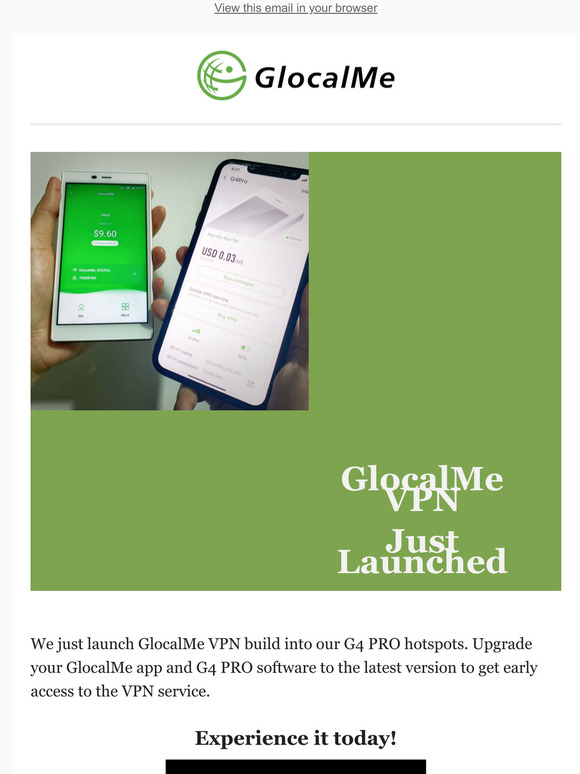 Ucloudlink America Limited Meet GlocalMe VPN, built into G4 PRO
