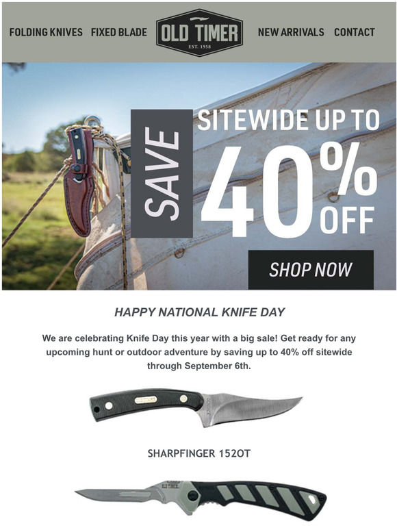 Old Timer Celebrate National Knife Day! Milled