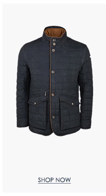 Glenveigh Quilted Jacket in Navy