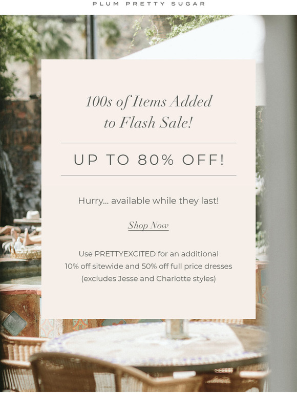 New Items Added to FLASH SALE! ---> Hurry!