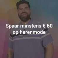 Spaar minstens € 60 op herenmode