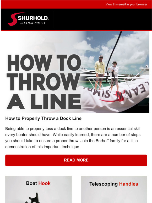 shurhold How to Properly Throw a Dock Line Milled