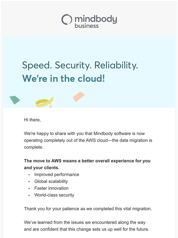 AWS migration and server upgrades complete