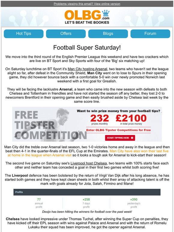 Super Saturday on OLBG!
