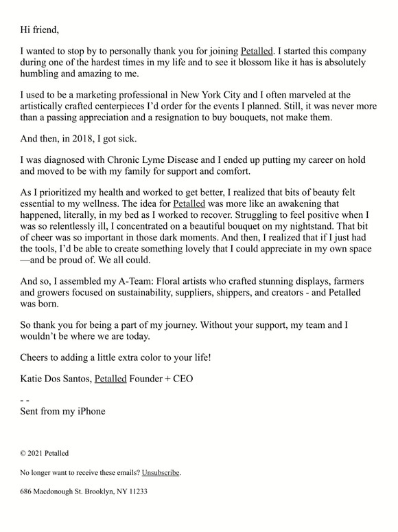 A Note from the Founder