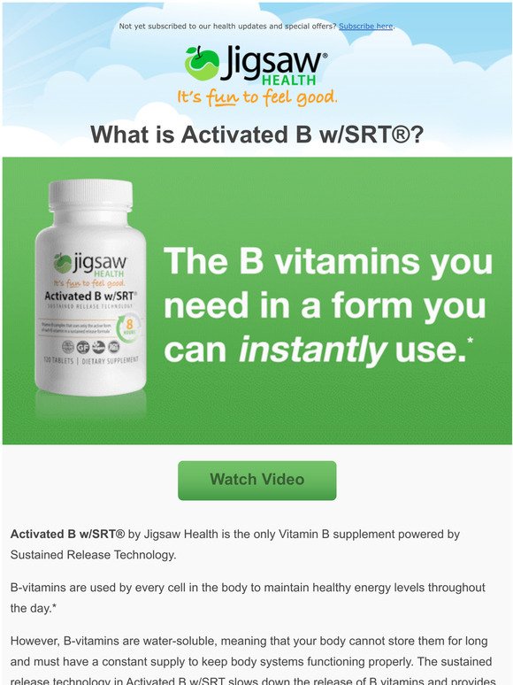 Not all Vitamin B supplements are created equally...