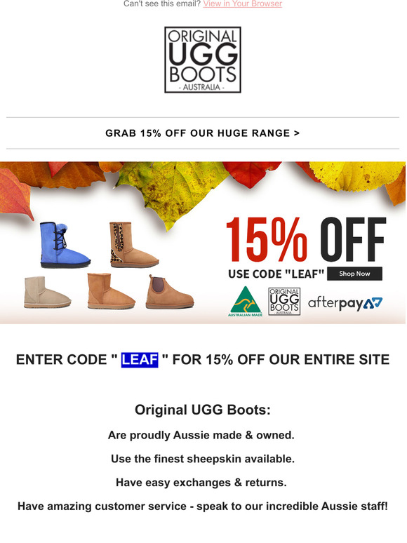 ugg 15 off