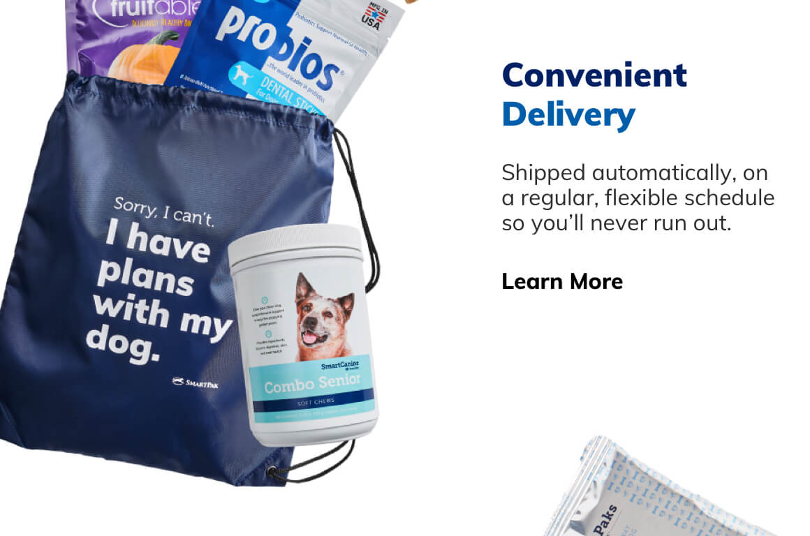 Convenient Delivery. Shipped automatically, on a regular, flexible schedule so you'll never run out. Learn More.