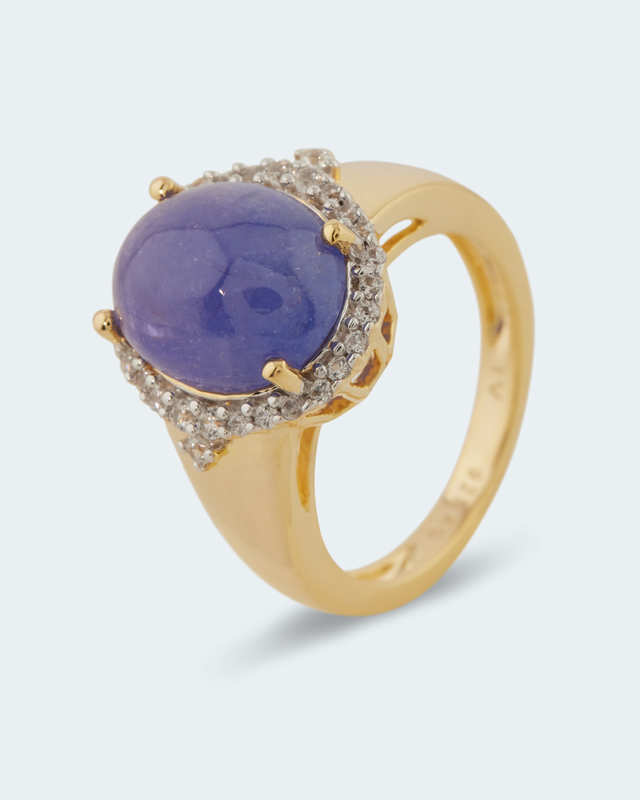 Ring mit Tansanit & Zirkonen