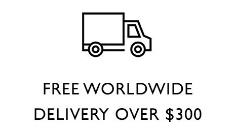 Free Worldwide Delivery Over $300