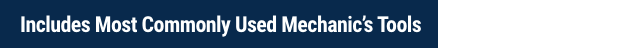 Includes the most commonlly used mechanics tools