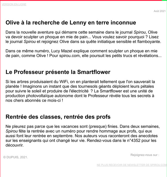 Olive en terre inconnue