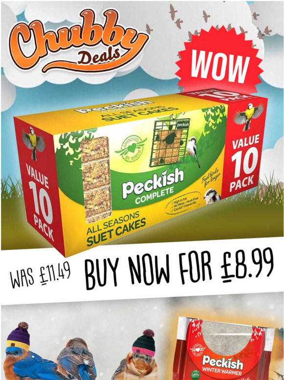 We've Gone Suet Cake Crazy!  Save