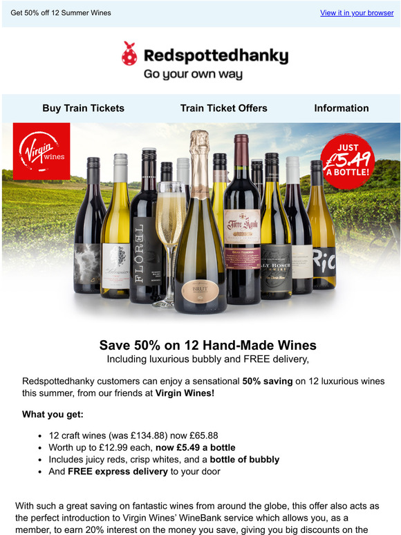 A Limited Edition treat from our friends at Virgin Wines