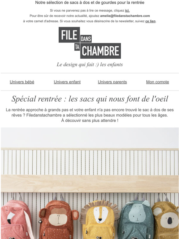 Trouvez le sac  dos de ses rves !