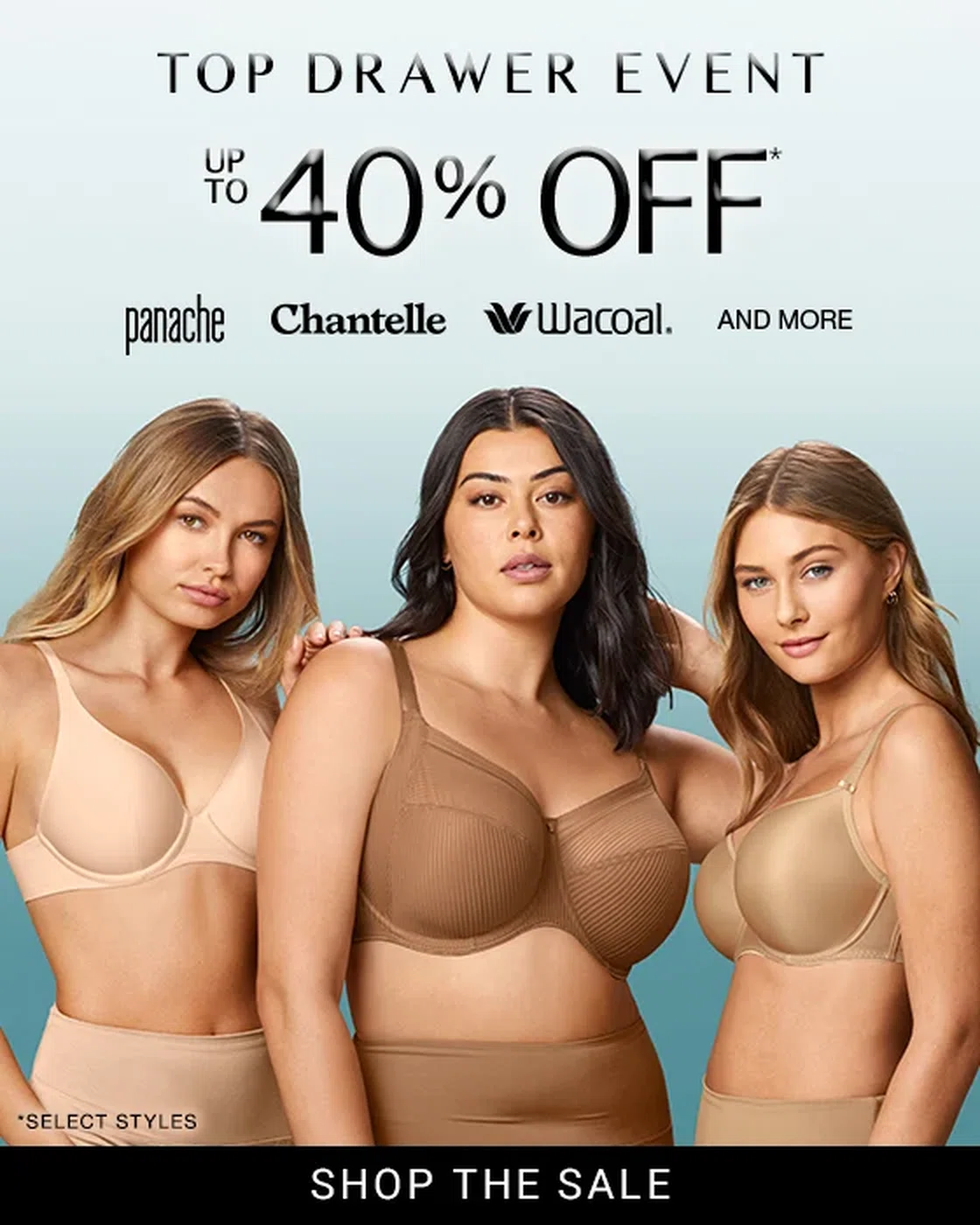 25% Off Select Chantelle Minimizers, T-Shirt Bras & More - Bare Necessities