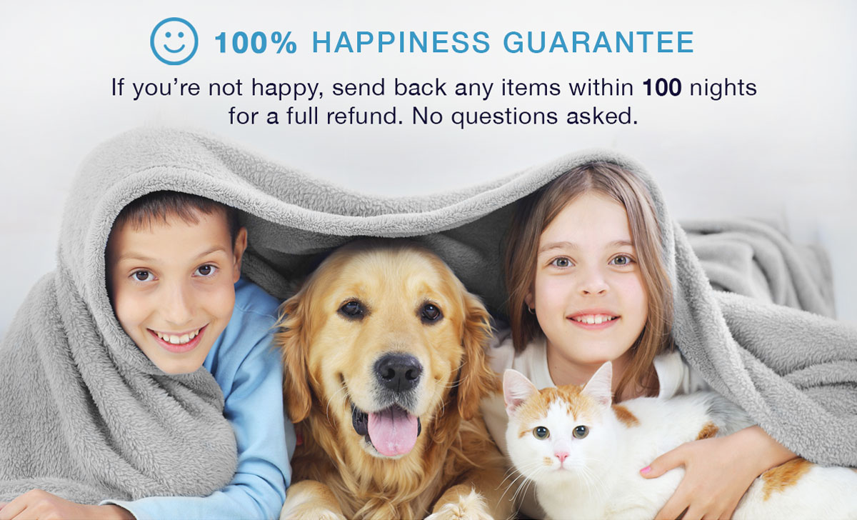 100% Happiness Guarantee