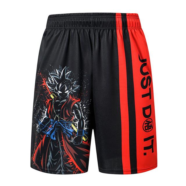 Dragon Ball Xeno Goku Livid Aura Black Silhouette Shorts
