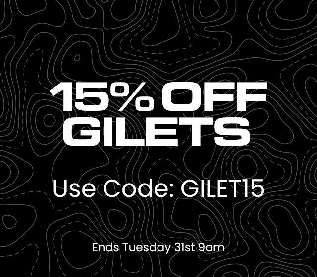15% off Gilets