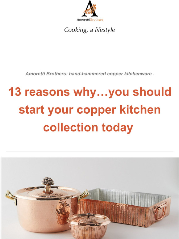 Shop Amoretti Brothers Copper Cookware Collection