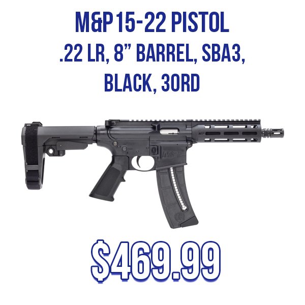 M&P15-22 Pistol available at Impact Guns!