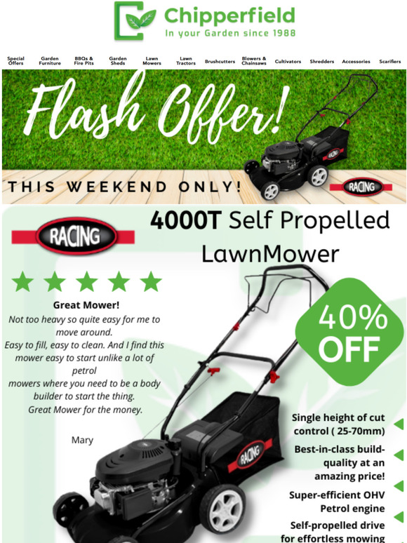 Chipperfield Lawnmower Bank Holiday Exclusive! 