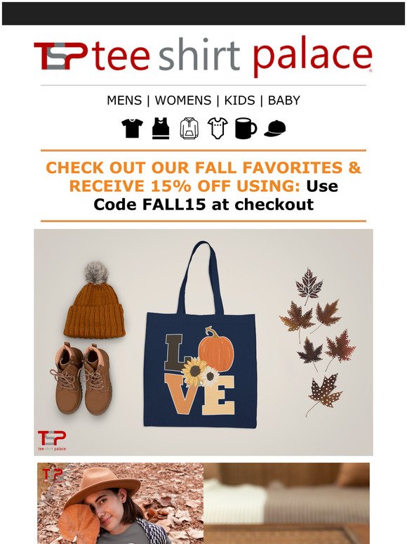 GET READY FOR FALL WITH 15% OFF ALL ORDERS! New Discounted Products