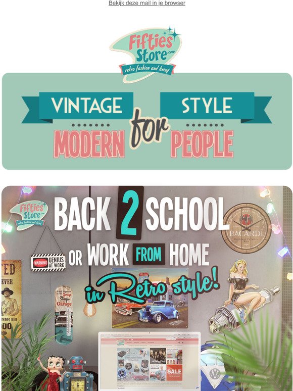  Back 2 School | Work From Home | Retro Style!