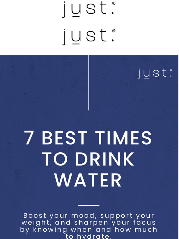 Tips from us: the 7 best times to drink water