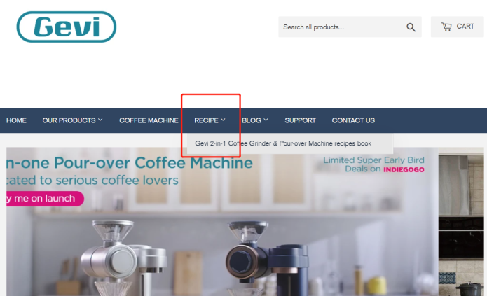 Gevi 2-in-1 Coffee Grinder \u0026 Pour-over 