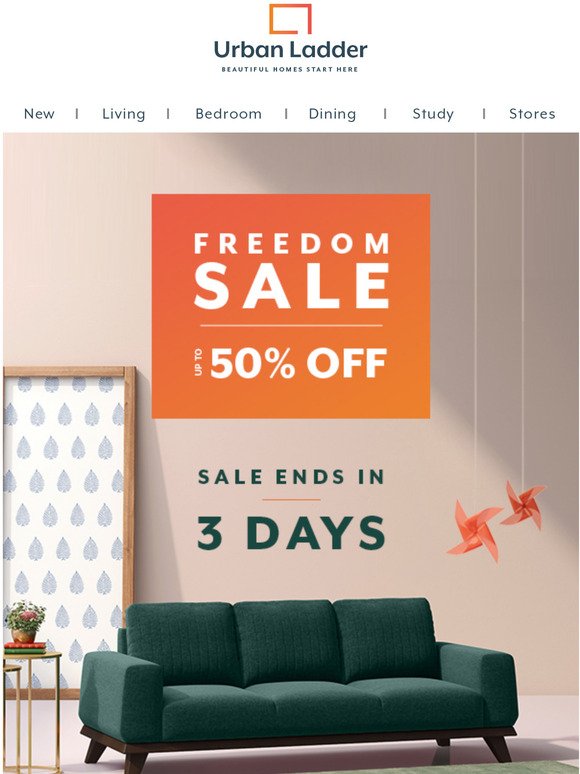 Freedom Sale ends in 3 days