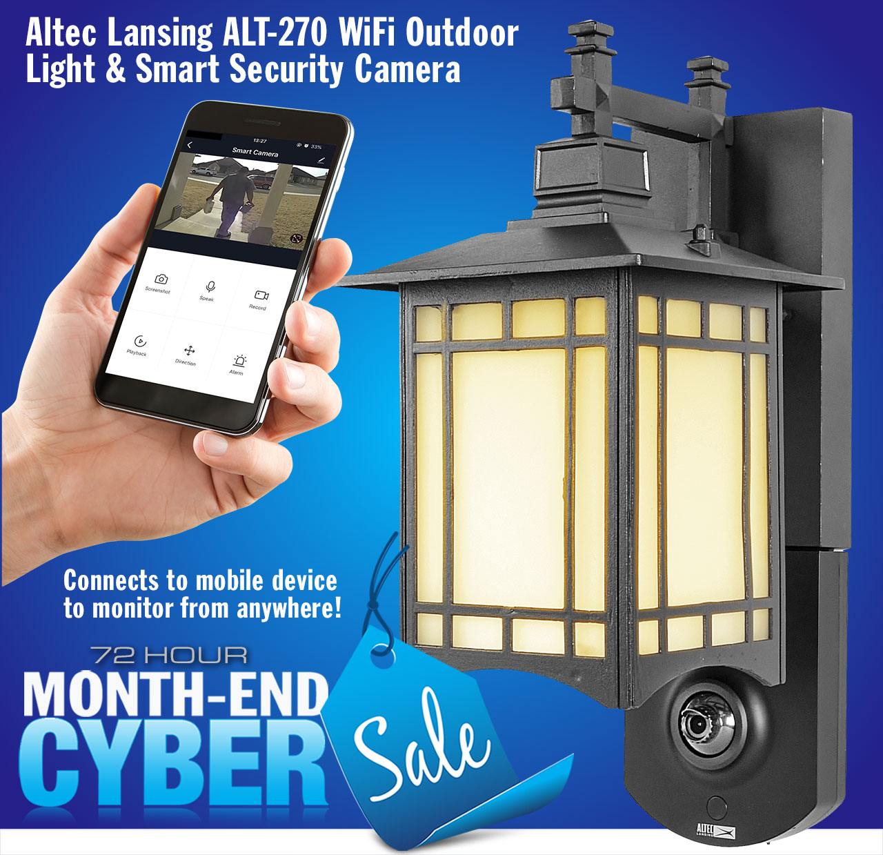 altec lansing wifi outdoor light fixture smart security camera