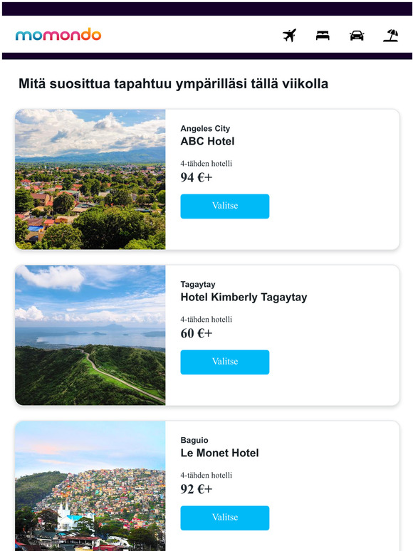 Tauon tarvetta? Katso nousevat kohteet seuraavalle lomallesi.