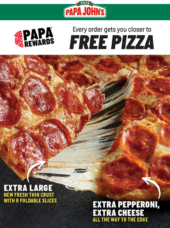 Papa Johns NCTexas on X: Extra large. Extra cheese. Extra pepperoni. Our  Shaq-A-Roni pizza is back!  / X