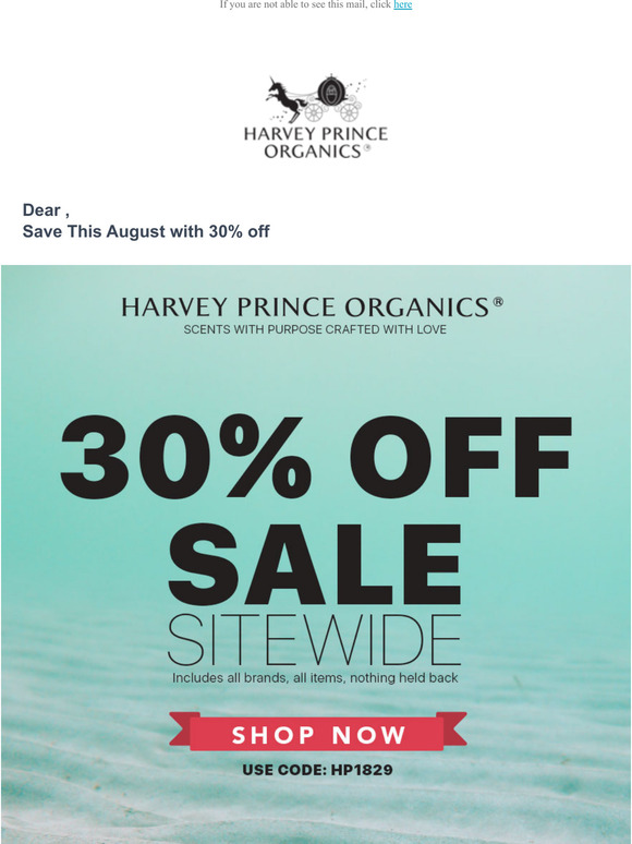 Save This August with 30% off