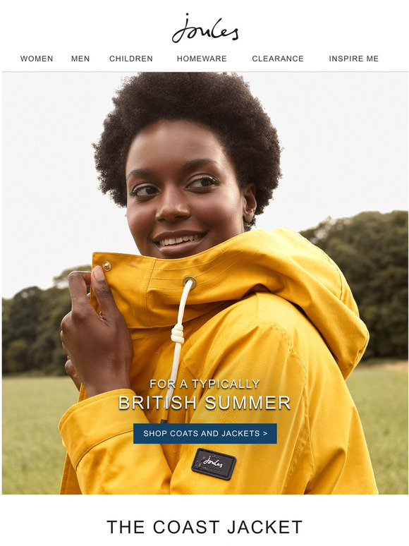 Whatever the weather this Bank Holiday. The (coat) forecast is bright